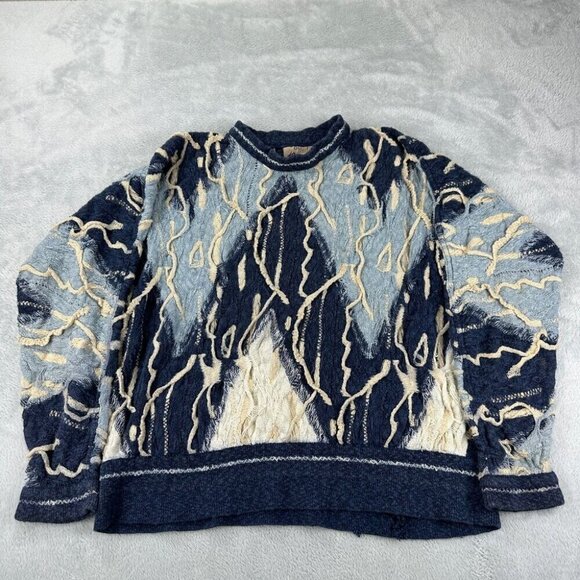 Vintage Coogi Australia Knit Classic Sweater Men's Size Medium - Picture 1 of 13